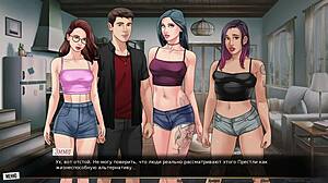 Complete Gameplay - Our Red String Part 48: Wanna See Me Ride Hard in Cowgirl While Fingering?