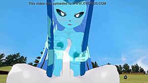 Pokemon Hentai Furry 3D POV Glaceon Boobjob and Creampie