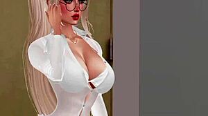 dude, this blonde chica gets cum in her ass after class on imvu