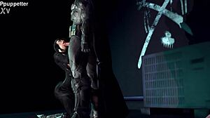 Catwoman and Batman in animated 3D porn video preview