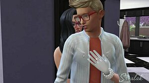 Maritza’s first time as a call girl in this animated porn series
