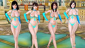 Sensual thong-wearing Yuri and her sexy friends