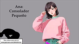 Joi anal training with pegging and ASMR roleplay in Spanish
