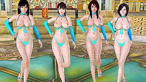 Yuri and friends in thongs