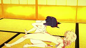 Искаш ли да гледаш бобджоб на Сара в Геншин Импакт 3D? Аетер я чука с кремпай край!