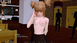 Harem hotel adventure in anime game series