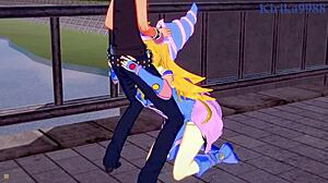Dark Magician Girl and Yugi's erotic adventure