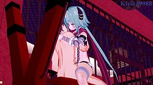 anna, aoi и yuuki споделят интензивни моменти в princess connect хентай