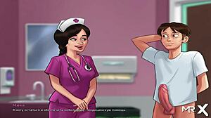i watched nurse play with cock and swallow