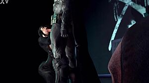 Catwoman and Batman in animated 3D porn video preview