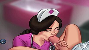 i watched nurse play with cock and swallow