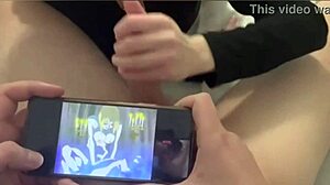 Cartoon porn leads to deepthroat blowjob with mature woman