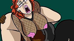 Ginger Seduces New Big Dick Customer in Manga