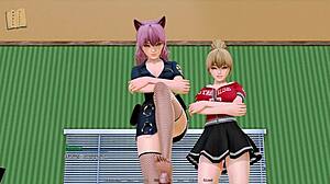 Harem hotel adventure in anime game series