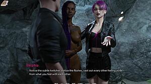 Interracial university fun with bukkake and creampie action