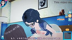 Shy Glasses Girl Delivers Intense Action in Anime Hentai