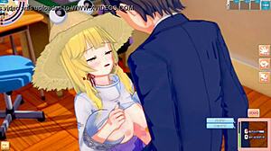 Hey, Check Out Suwako Moriya Getting Her Big Tits Squeezed in 3D Hentai!