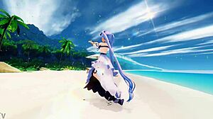 Stheno undresses and dances in Fate Grand Order