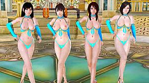 Ora de antojar 1 - Miu Hinasaki, Sango, Yuri Kozukata și Kim Jiyun dansează senzual