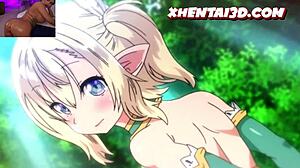 Nature-loving elf girl experiences her first wild anal sex