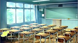 Small-boobed girls get naughty in class - Matsuri Route 8