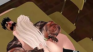 dude, this blonde chica gets cum in her ass after class on imvu