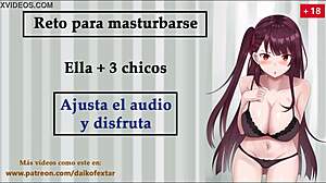 Steamy voice guided role-play for a solo player in a hentai style