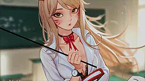 Femdom JOI with Ahri, the mommy cock hero in this hentai cartoon