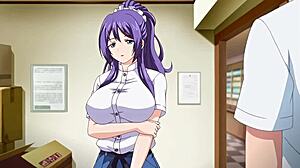 Japanese-style cartoon porn with big-boobed women