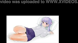 Aoba Suzukaze petite succubus in steamy hentai clips