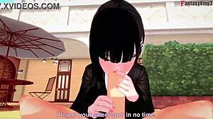 Sunako Nakahara chica de oficina da mamada caliente en nomikai 1