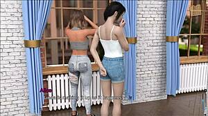 Visual novel with animated porn and commented gameplay