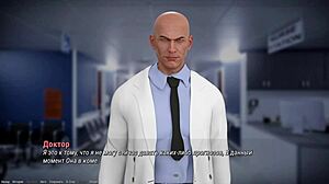 Hentai game with a hospital setting and big tits MILF