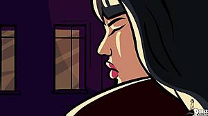 Сексуальный суккуб Marica Hase высасывает похотливых парней дикими навыками сосания. Жизненная сила уходит за секунды.