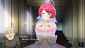 Beautiful bride’s sensual wedding lingerie experience in animated porn film