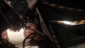 Beautiful woman gets some action while waiting for her food in Second Life
