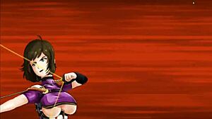 Amateur girls in metal costumes in a Hentai game
