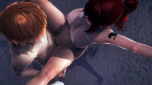 Sakra, Erza Scarlet z Fairy Tail dostává foukanou a šukanou ve skladu