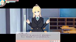 blonde busty jk margaret gets her chest worked hard