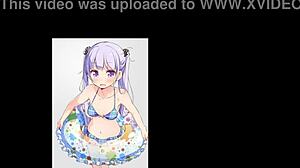 Aoba Suzukaze petite succubus in steamy hentai clips