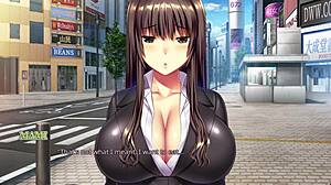 Tenioha Feat Mami - Mami Route Part 3 - Office Blowjob Caught in Action.