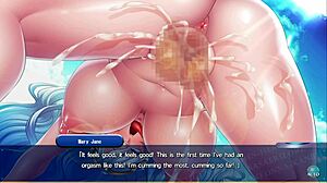 Milf heroine gets filled with creampie in intense hentai game scene part 6.