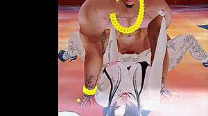 Beautiful anime porn with an anime white girl getting fucked