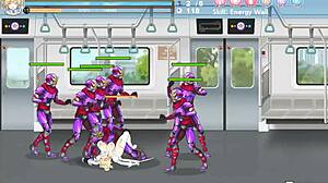Blonde princess in erotic game