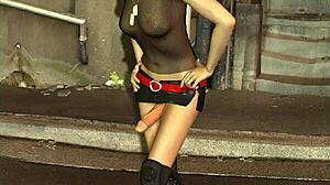 Cross-dressing beauty ready to party