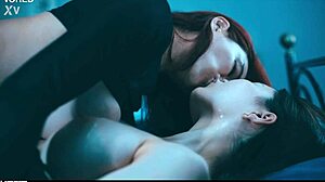 Lesbian passion in Asian captivity