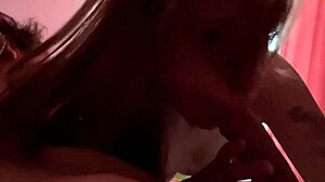 I'm sucking a subscriber's cock while watching anime together