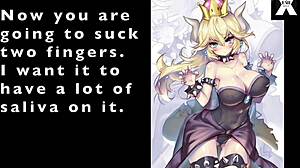 bowsette turns you into her submissive slut for anal instructions