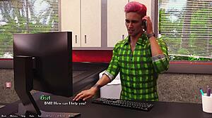 Blue-haired college girl seeks love