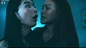 Lesbian passion in Asian captivity